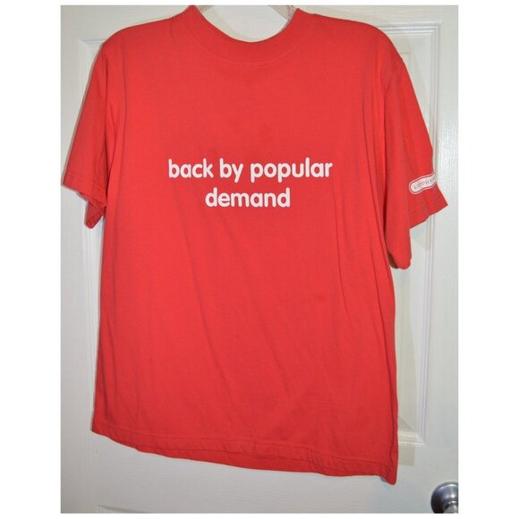 Coca Cola "Back By Popular Demand" Unisex Adult Size S Short Sleeve Red T-Shirt - Picture 2 of 4